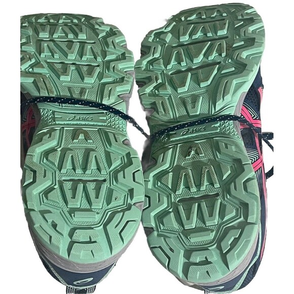 ASICS WOMENS GEL-VENTURE 8 TRAIL RUNNING SHOES MAKO BLUE PINK GLO SIZE 10 - Picture 12 of 13
